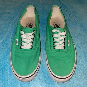 Authentic Shamrock Vans | Size 8.5 W, 7 M